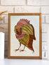 The Rebel Bird Gond Painting (A4 Size)
